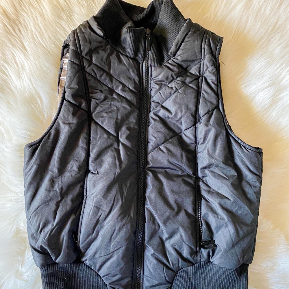 Black Forever 21 Quilted Vest